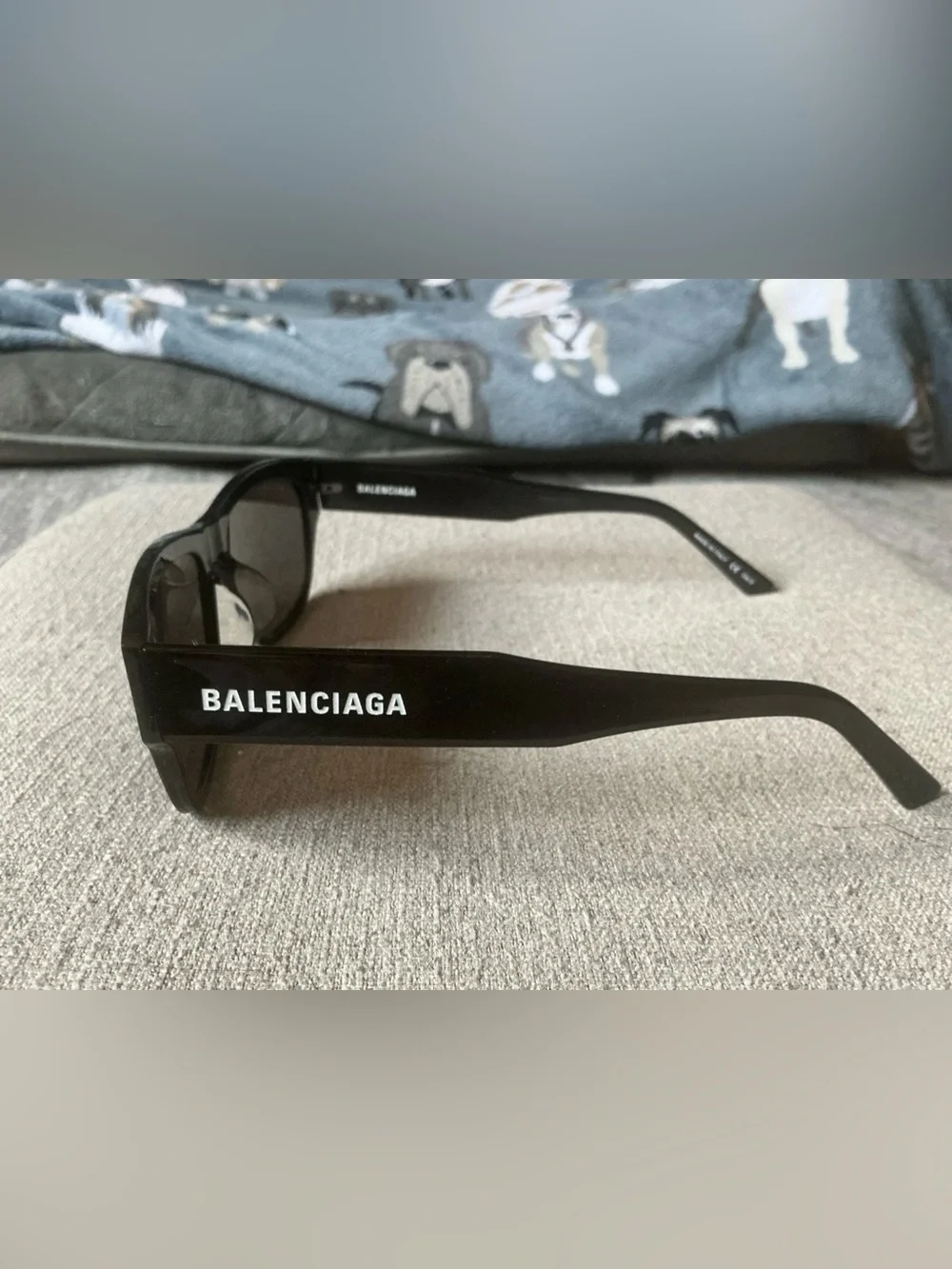 Balenciaga Black Men’s BB0164S Rectangular Sunglasses